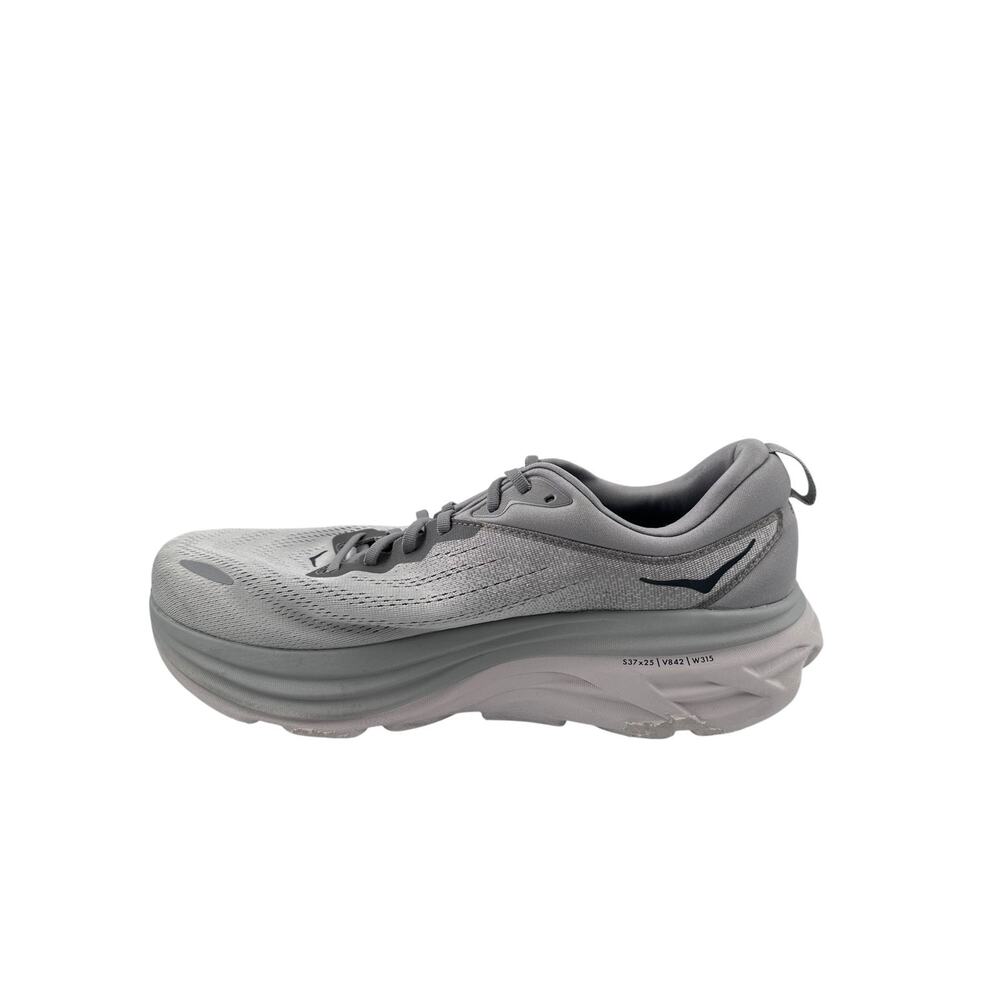 Hoka Bondi 8 Sharkskin X-Wide Running Shoes Men US 14 4E Gray Athletic Sneakers - Picture 7 of 16